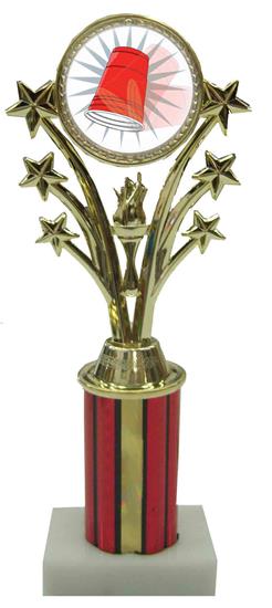 Flip Cup Star Column Trophy
