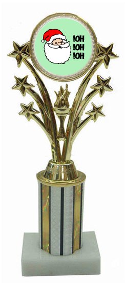 Santa Star Column Trophy