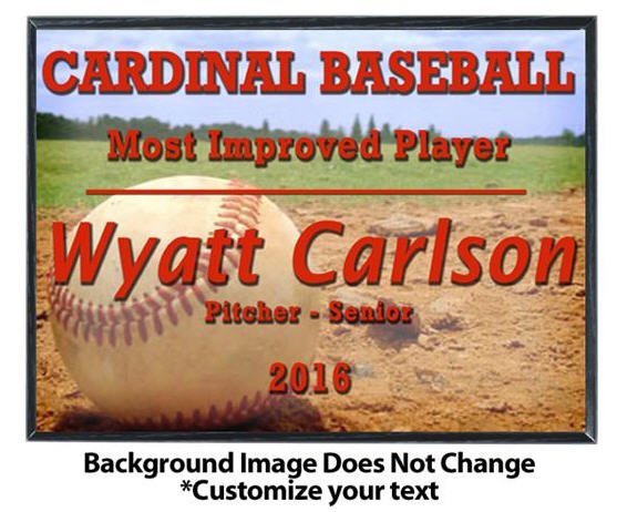 Baseball Sublimated Plaque