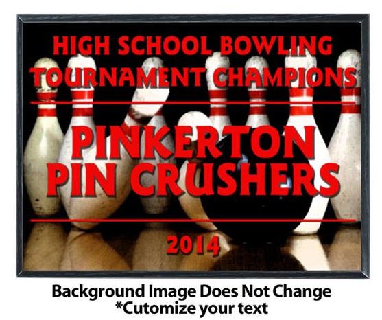 Bowling Sublimated Plaque