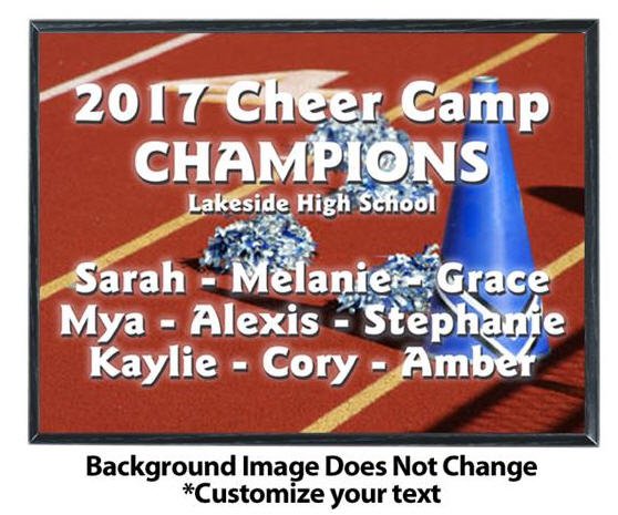 Cheerleading Sublimated Plaque