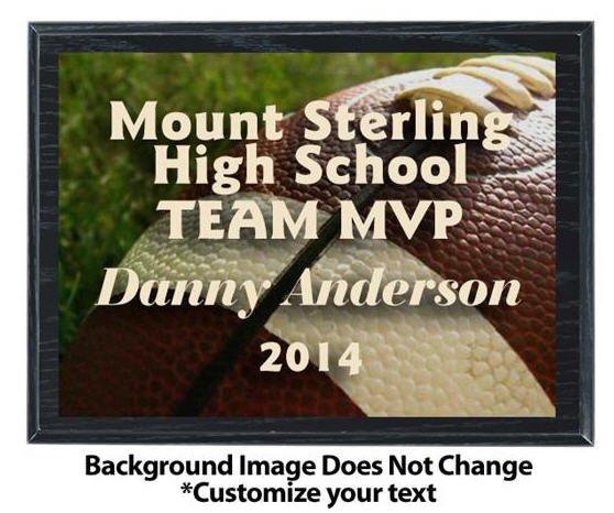 Football Sublimated Plaque
