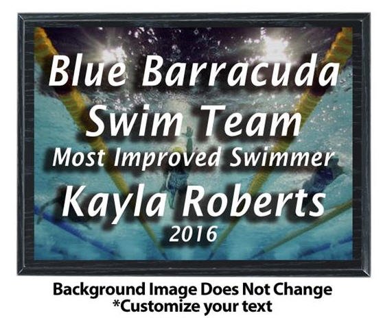 Swimming Sublimated Plaque