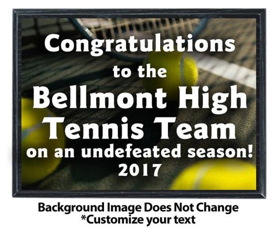 Tennis Sublimated Plaque