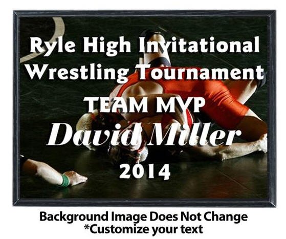Wrestling Sublimated Plaque