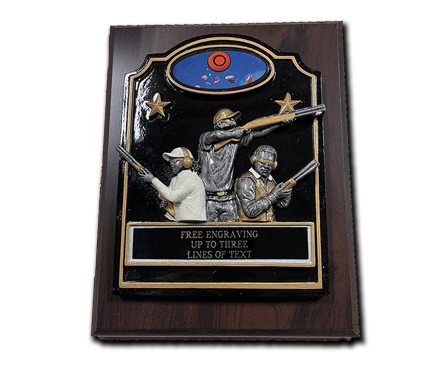 Sporting Clay Team Competition Resin Plaque Award - TR766P