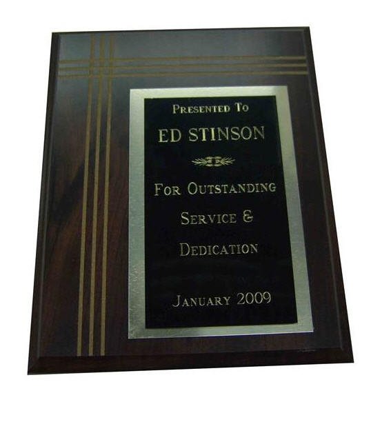 Vinyl 3 Line Design Blank Plaque