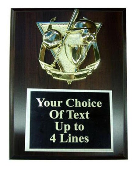 Baseball Wood Plaque