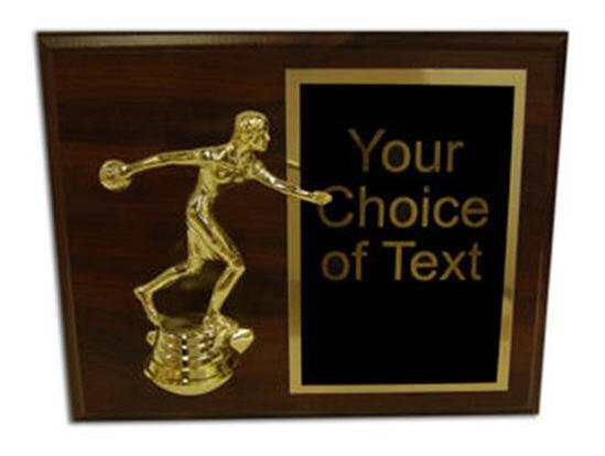 Plaque with Bowling Figure