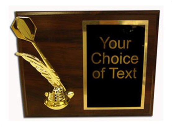 Plaque with Dart Figure