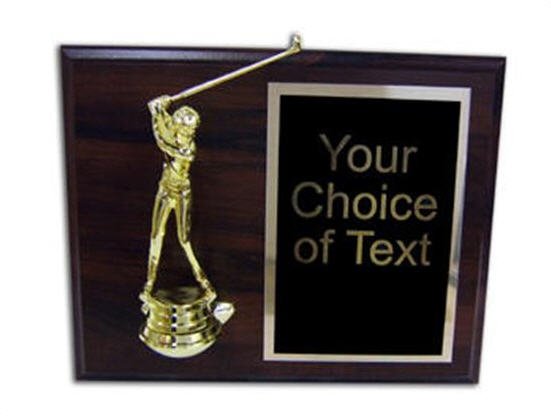 Plaque with Golf Figure