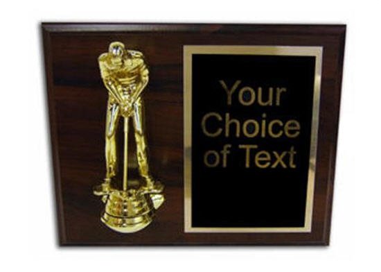 Plaque with Putter Figure