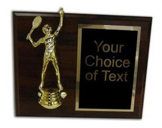 Plaque with Tennis Figure