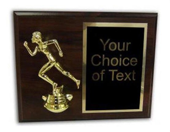 Plaque with Track Figure