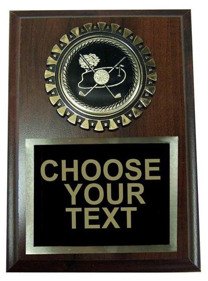 Golf Award Plaque
