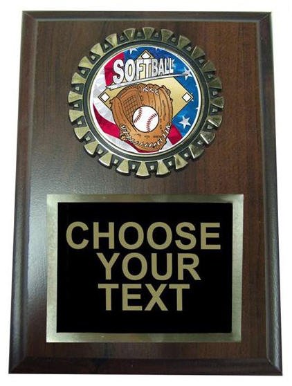Softball Plaque