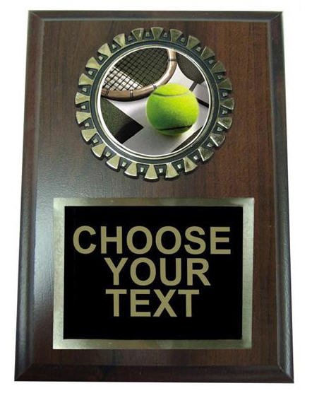 Tennis Award Plaque