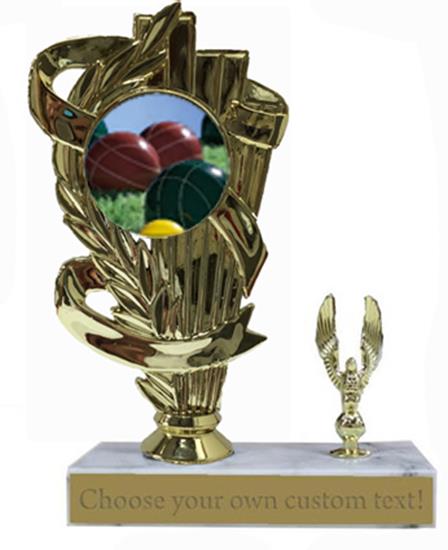 Bocce Ball Marble Base Trophy