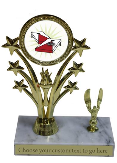 Cornhole Marble Base Star Award