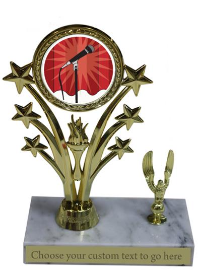 Karaoke Marble Base Star Trophy