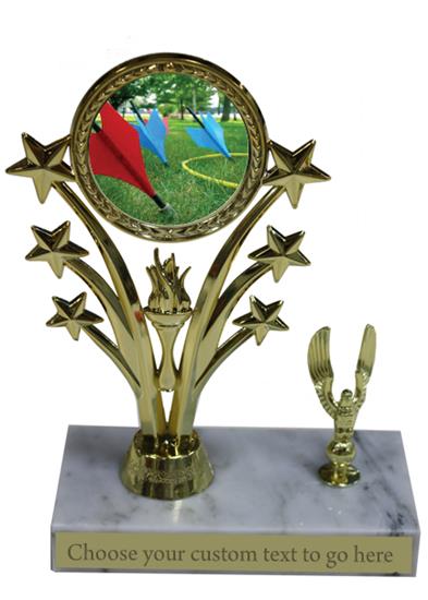 Lawn Dart Marble Base Star Trophy