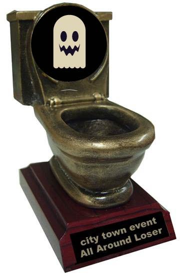 Worst Costume Toilet Trophy