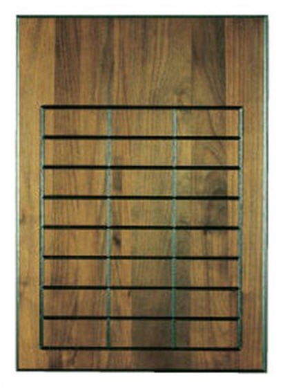 Walnut 24 Plate Perpetual Plaque