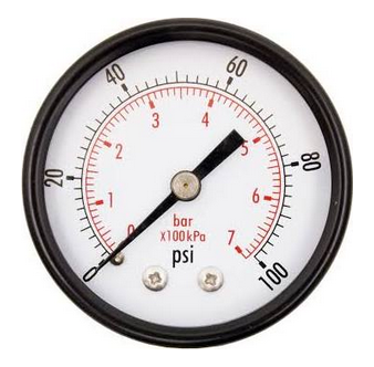 0-100 Lb. Gauge w/ RH Thread