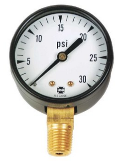 0-30 Lb. Gauge W/ Rh Thread