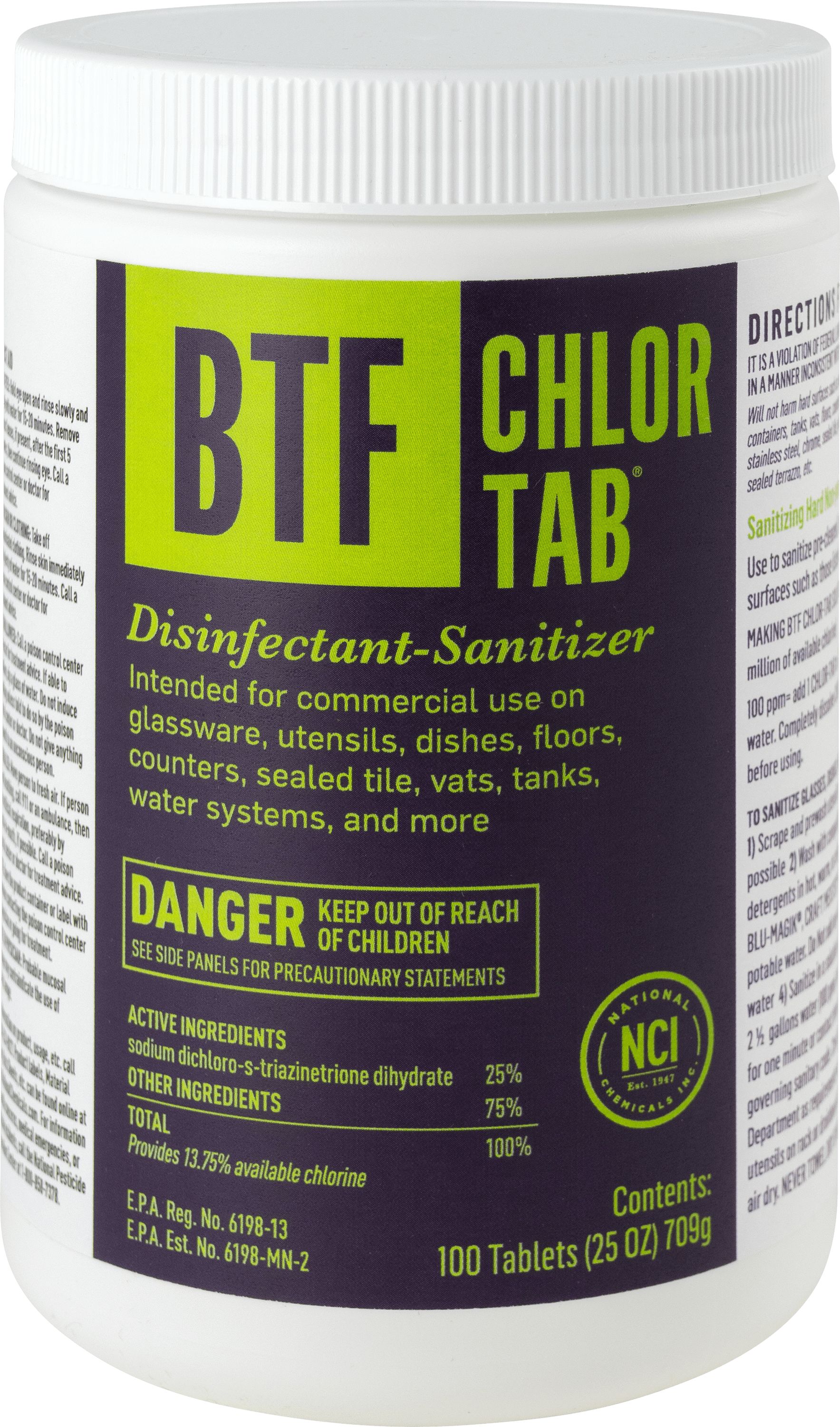 BTF Tablet Chloromelamine Sanitizer - 100 count