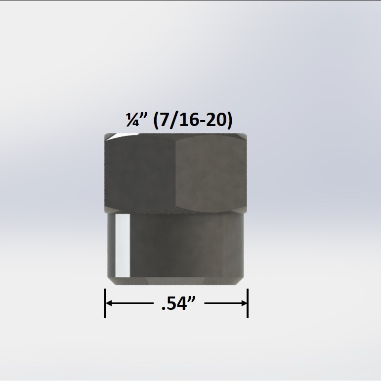 1/4" S/S Female Flare Cap Nut