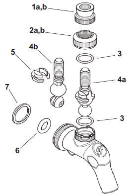 Replacement Parts for 525 Series Faucet