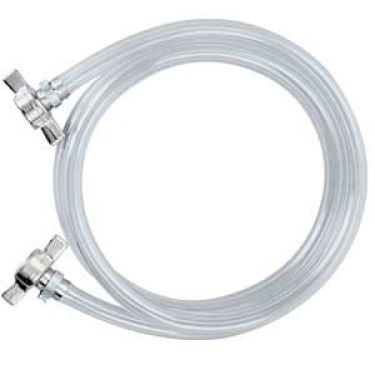 6 Ft. of 3/8" ID Clear Vinyl Beer Jumper w/ Wing Nuts