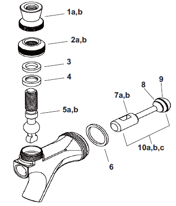 Faucet Lever - Stainless