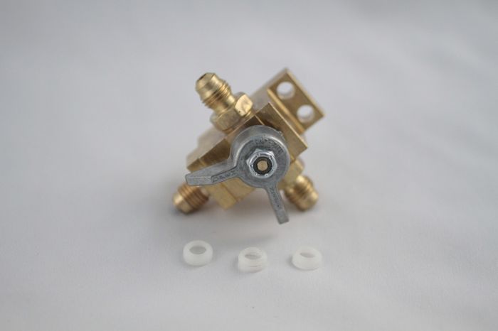 Changeover Valve Assembly For Co2 Or N2 Tanks (5/16" OD Barbs)