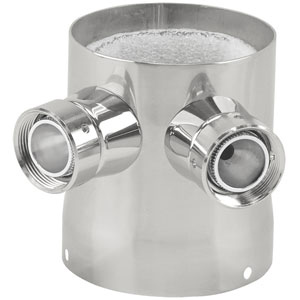 Chrome Add-a-faucet; Adds Two Product To Make Three Product Tower