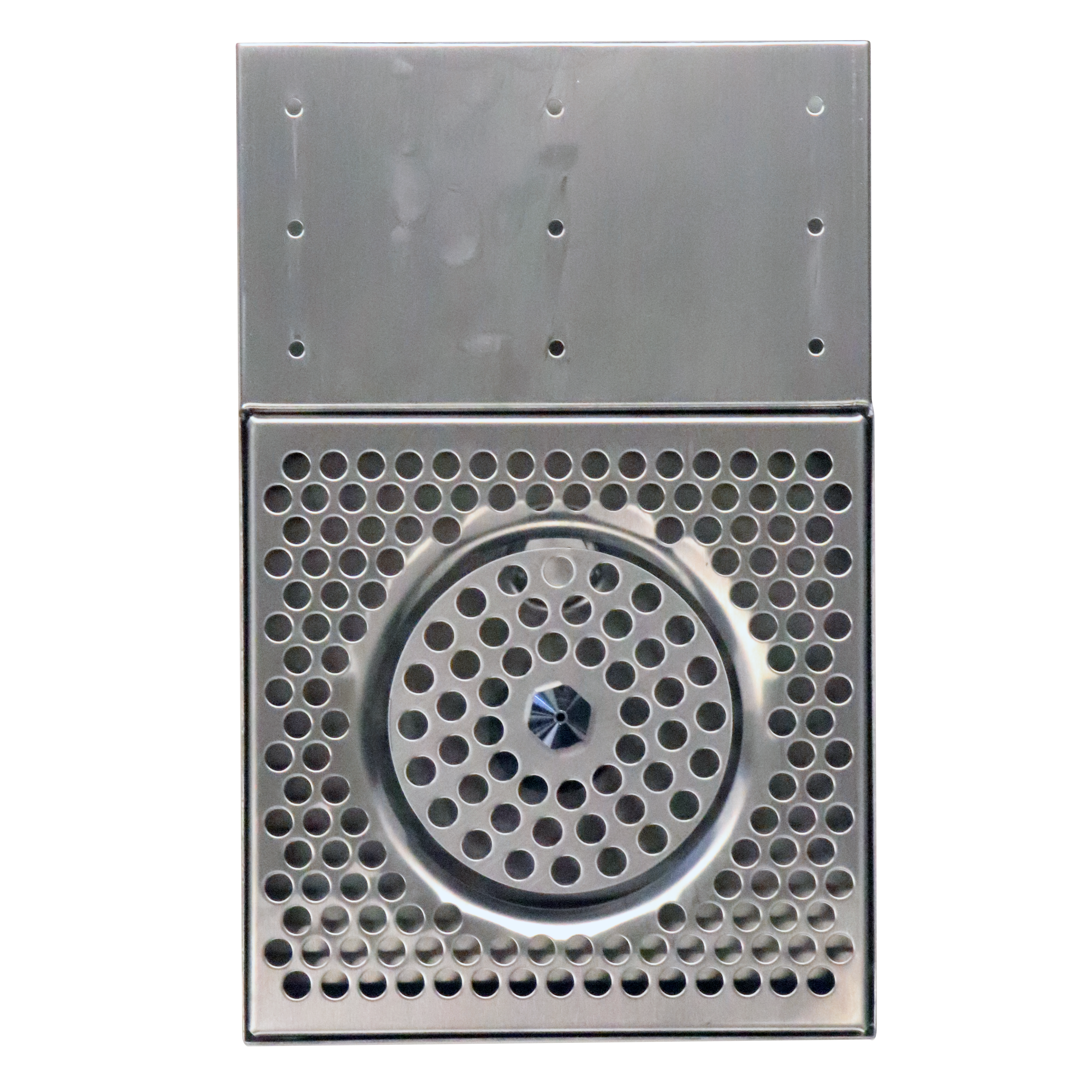 8" W X 8" D Under Counter Mounted S/S Drip Tray With Glass Washer