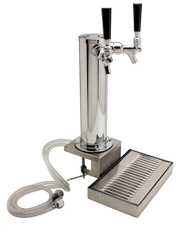 Stainless Steel Clamp on Tower Base w/ Drip Tray