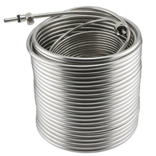 Right-positioned 100' S/S 3/8" OD Coil X 1/4" OD Coil (9" Diameter X 10-1/2" High)