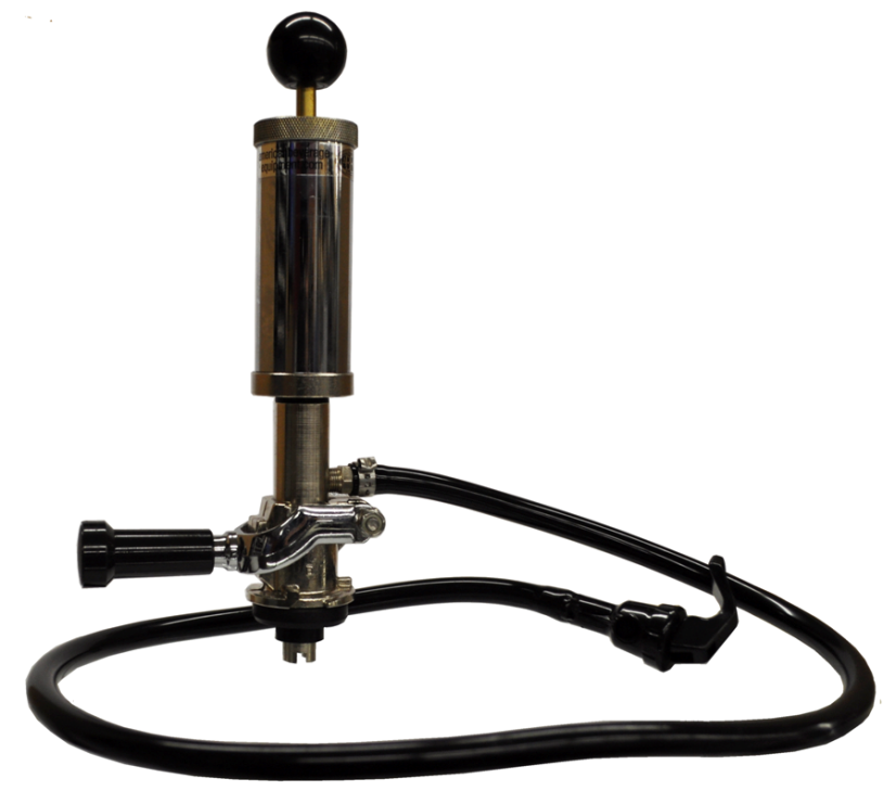 Metal Picnic Pump With Euro Lever Handle Coupler - 4" Barrel