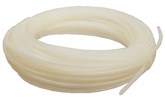 1/8" ID X 3/16" OD White Poly-vinyl Tubing