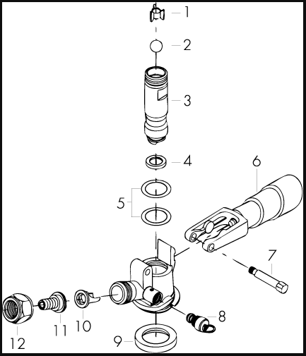 Repair Parts for TOF or Micro Matic Style Couplers
