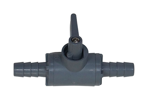 3/8" Barb In-line PVC Shut-off For Gas Or Liquid