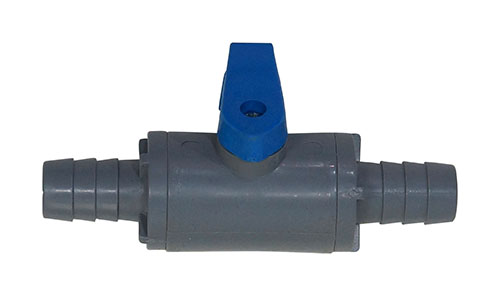 1/2" Barb In-line PVC Shut-off For Gas Or Liquid