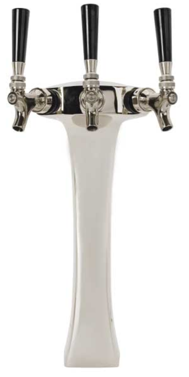 Panther Tower Chrome Glycol Ready - 3 Faucet