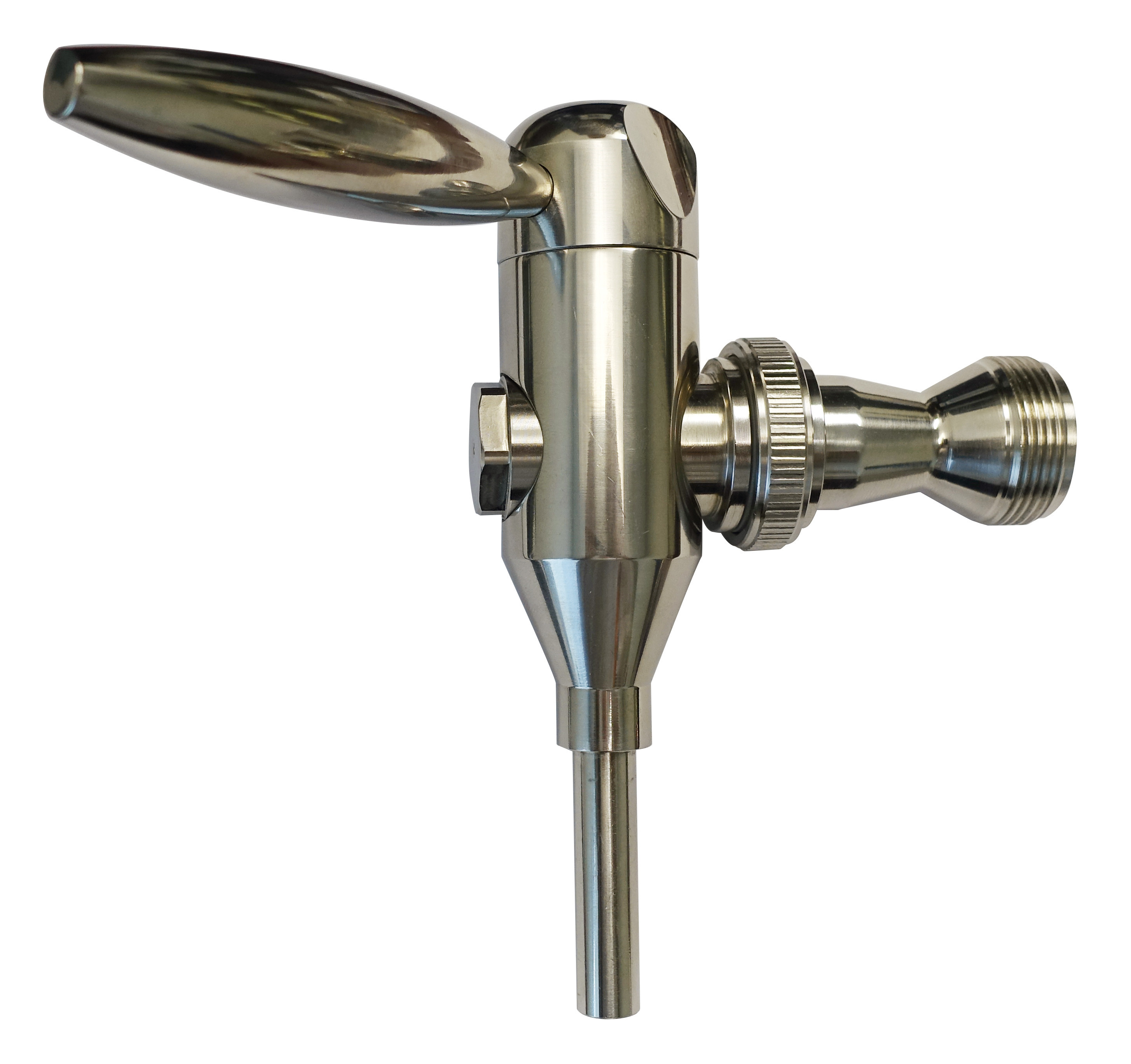 304 Stainless Steel Side Pull Faucet W/Flow Control