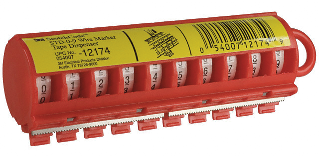 Number Tape Dispenser (0-9)