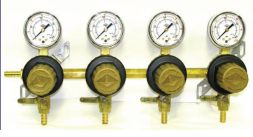 4 Body 60 Psi Polycarbonate Secondary Regulator Assembly