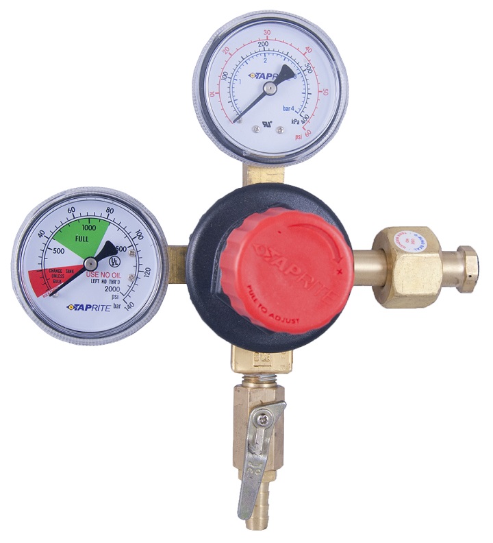 Taprite 0-60 PSI Polycarbonate Double Gauge Co2 Regulator