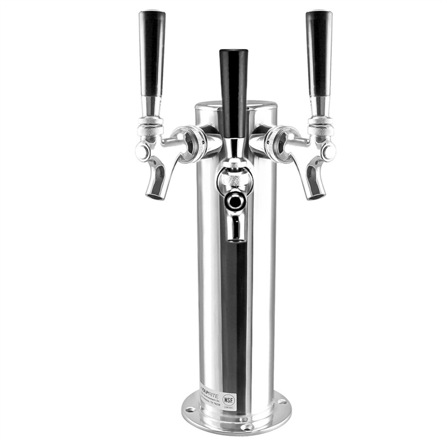 Wine Draft Tower, 3" Diameter Triple Faucet